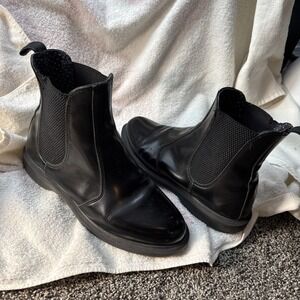 Dr.Martens Women US 8 L Boot Flora Smooth Black Uk 6 Jy004